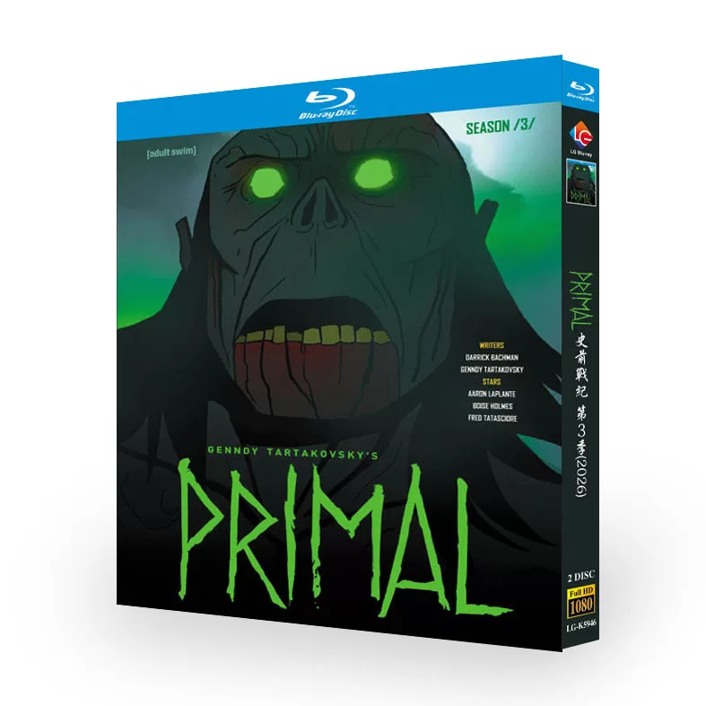 アニメ「Primalシーズン 3」 日本語字幕ブルーレイ[Blu-ray-BOX] 2-DISC アーロン・ラプランテ ラエティティア・イドゥ