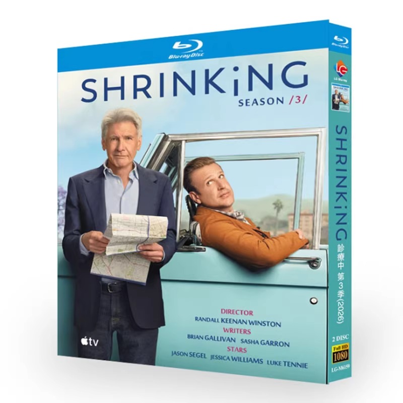 海外ドラマ「シュリンキング シーズン3」 日本語字幕ブルーレイ[Blu-ray-BOX] 2-DISC ジェイソン・シーゲル ハリソン・フォード
