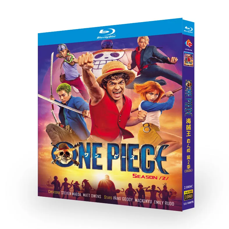 海外ドラマ「ONE PIECE シーズン2」 日本語字幕ブルーレイ[Blu-ray-BOX] 2-DISC イニャキ・ゴドイ 新田真剣佑