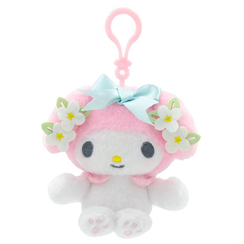 サンリオ マイメロディ ぬいぐるみ マスコット お花 13cm キーホルダ