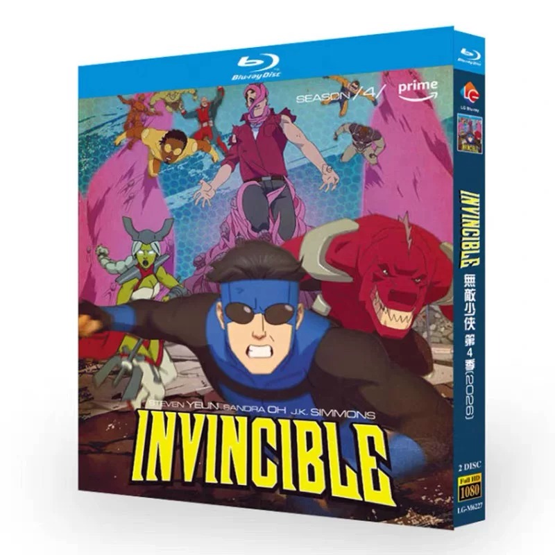 アニメ「インビンシブル シーズン4」 日本語字幕ブルーレイ[Blu-ray-BOX] 2-DISC スティーブン・ユァン サンドラ・オー