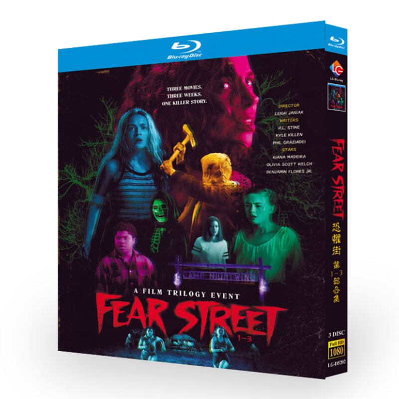 映画日本語字幕『 フィアー・ストリートシリーズ1-3/ Fear Street (2021)』ブルーレイ3-DISC[Blu-ray-BOX]
