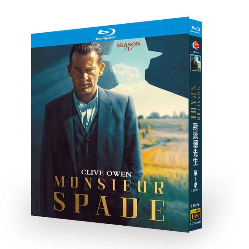 ドラマ『 Monsieur Spade (2024)』シリーズ1　ブルーレイ2-DISC[Blu-ray-BOX]高画質海外盤正規品