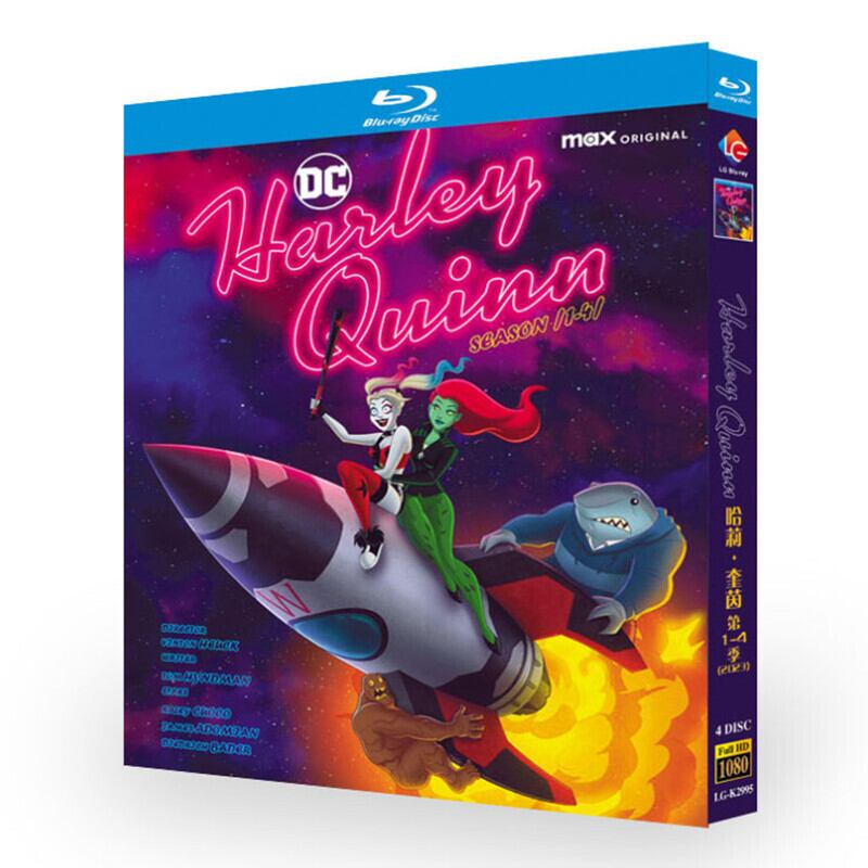 アニメ　ハーレイ・クインシリーズ1-4　ブルーレイ 4-DISC[Blu-ray-BOX]高画質正規品