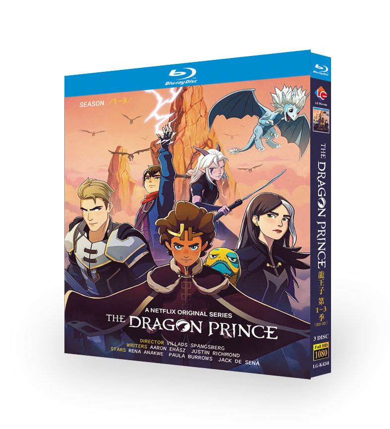 日本語字幕『ドラゴン王子』シリーズ 4-6ブルーレイ3-DISC[Blu-ray-BOX]高画質海外盤正規品