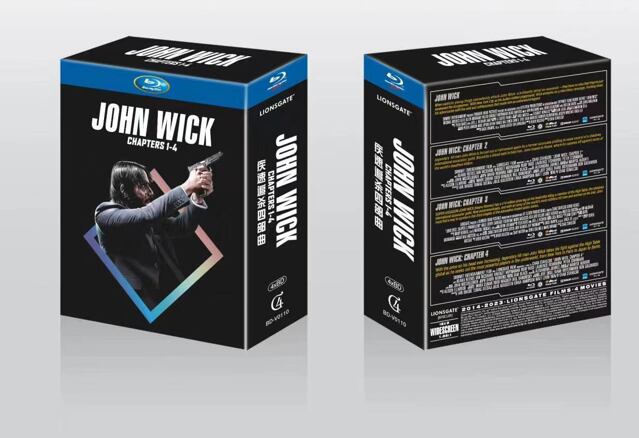 ジョン・ウィック作品集1-4　ブルーレイディスク　全4枚セット　海外盤