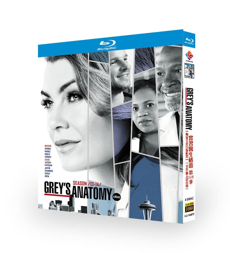 日本語字幕『グレイズ・アナトミー シーズン13-14』ブルーレイ4-DISC[Blu-ray-BOX]高画質海外盤正規品