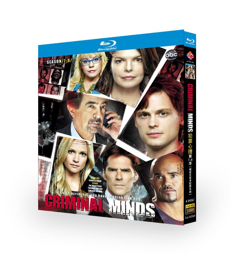 日本語字幕「クリミナル・マインド シーズン7-8」ブルーレイ4-DISC[Blu-ray-BOX]高画質海外盤正規品