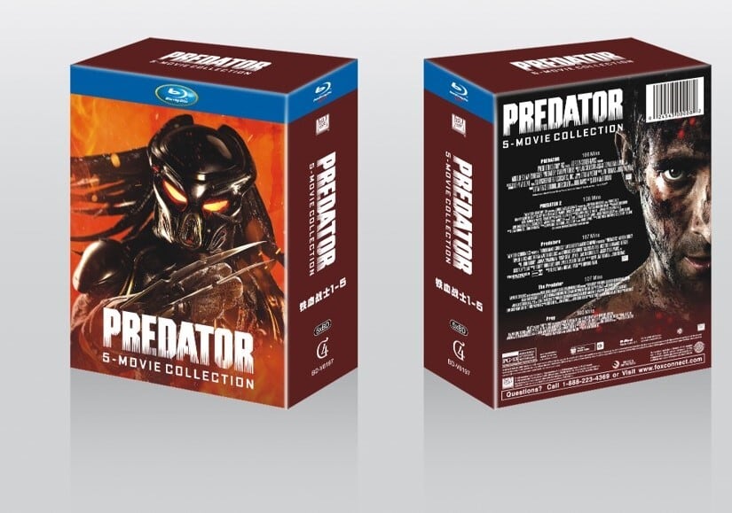 『プレデター』作品集 名作映画 コレクション5作品集 ブルーレイディスク 海外盤