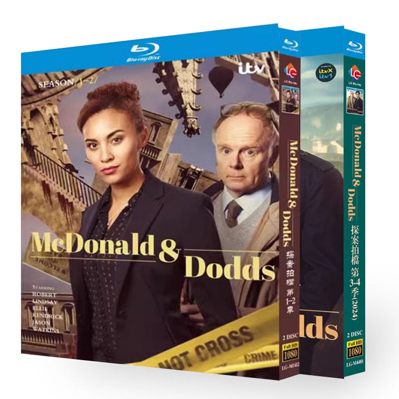 「マクドナルド＆ドッズ 窓際刑事ドッズの捜査手帳 シーズン3-4」ブルーレイ2-DISC[Blu-ray-BOX]高画質海外盤正規品
