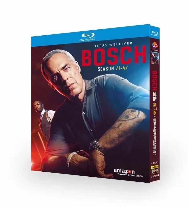 日本語字幕＆吹替-『bosch-ボッシュ-シーズン5-7』ブルーレイ-4-discblu-ray高画質正規品