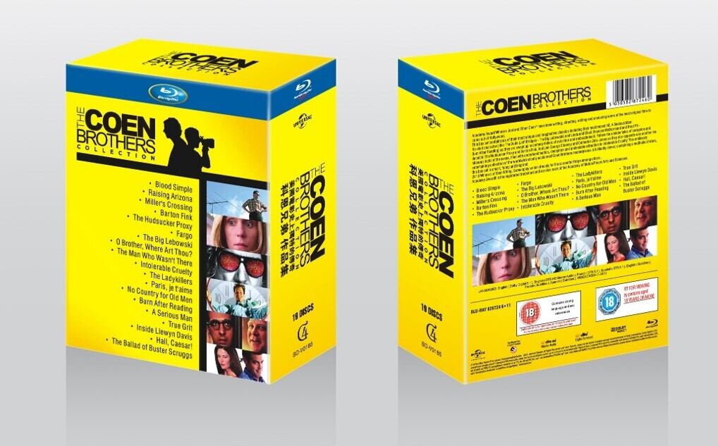 コーエン兄弟監督作品集 ブルーレイディスク 全19巻セット 海外盤