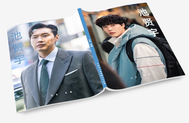 韓国俳優『チ・ヒョヌ』写真集1冊 A4ポスター4枚 しおり4枚 LOMOカード10枚