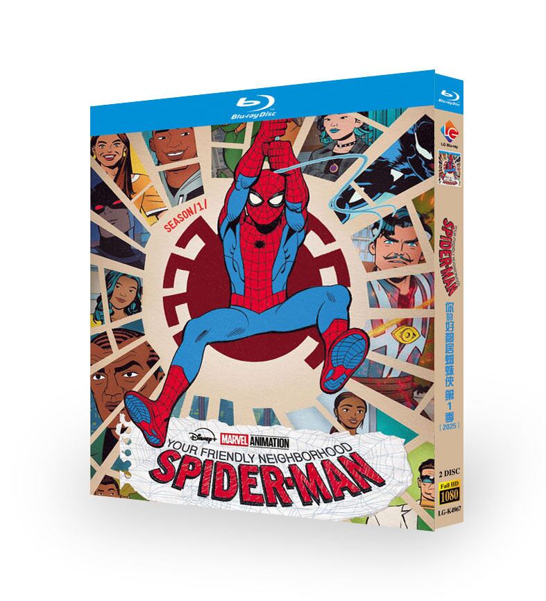 アニメ日本語字幕『スパイダーマンフレンドリー・ネイバーフッド-』ブルーレイ2-discblu-ray-box高画質海外盤正規品