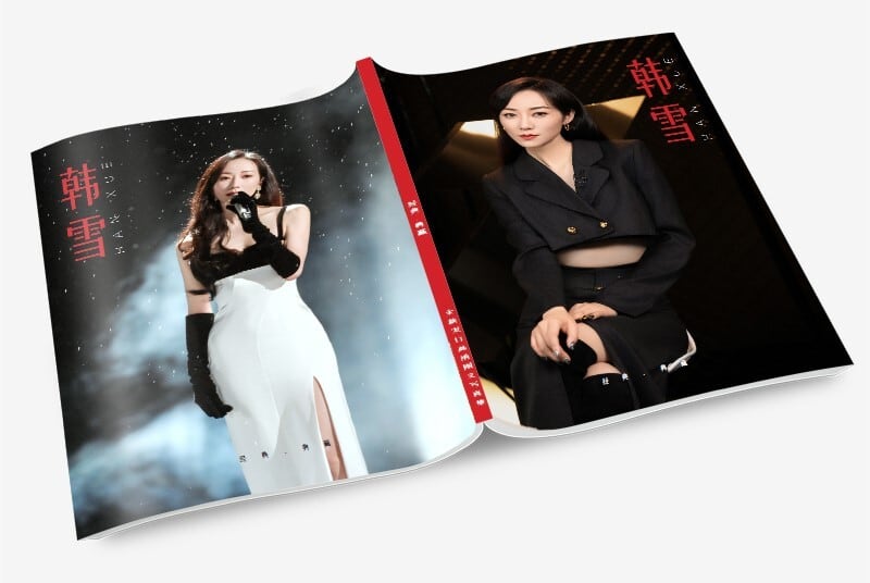 中国俳優『韓雪（ハン・シュエ）』写真集1冊 A4ポスター4枚 しおり4枚 LOMOカード10枚