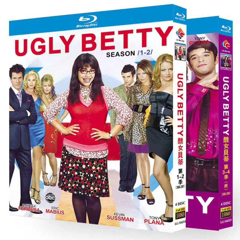 日本語字幕『アグリー・ベティ 』シリーズ3-4　ブルーレイ4-DISC[Blu-ray-BOX]高画質海外盤正規品