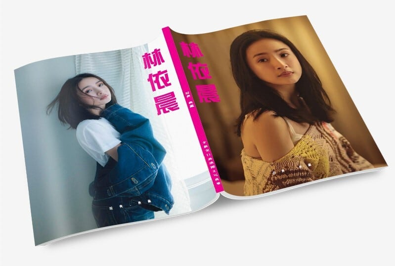 中国俳優『林 依晨（リン・イーチェン』写真集1冊 A4ポスター4枚 しおり4枚 LOMOカード10枚