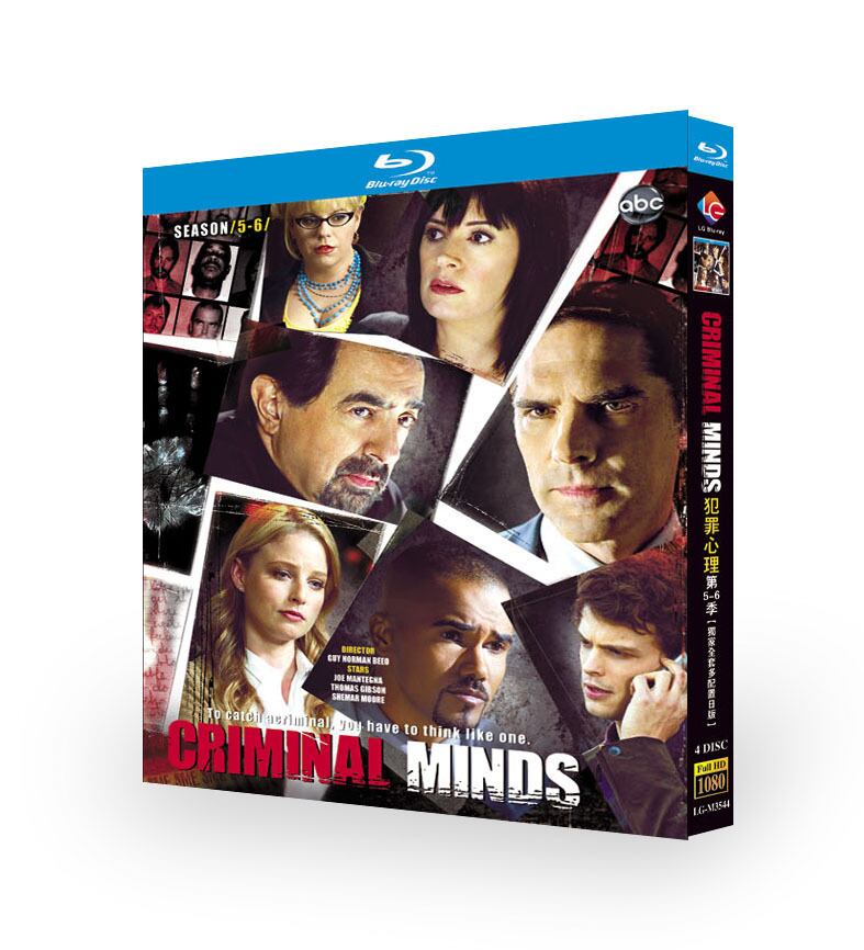 日本語字幕「クリミナル・マインド シーズン5-6」ブルーレイ4-DISC[Blu-ray-BOX]高画質海外盤正規品