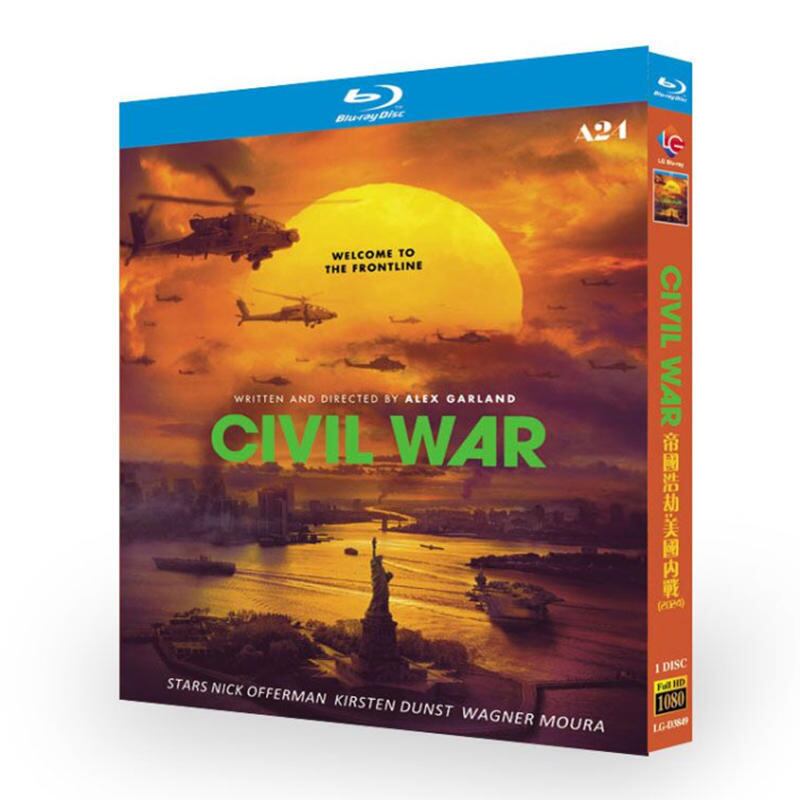『 Civil War (2024)』ブルーレイ1-DISC[Blu-ray-BOX]高画質海外盤正規品