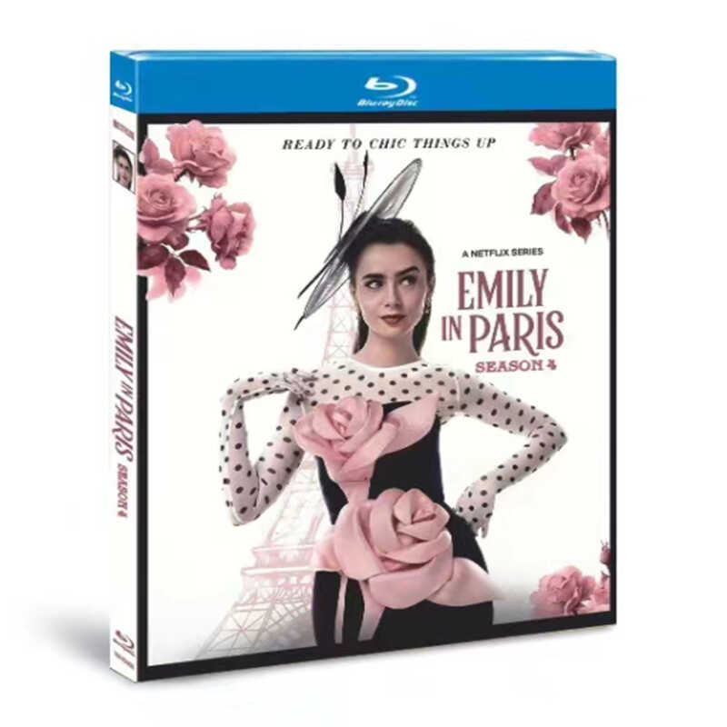 日本語字幕『エミリー、パリへ行く』シーズン1-4　ブルーレイ4-discblu-ray-box高画質海外盤正規品