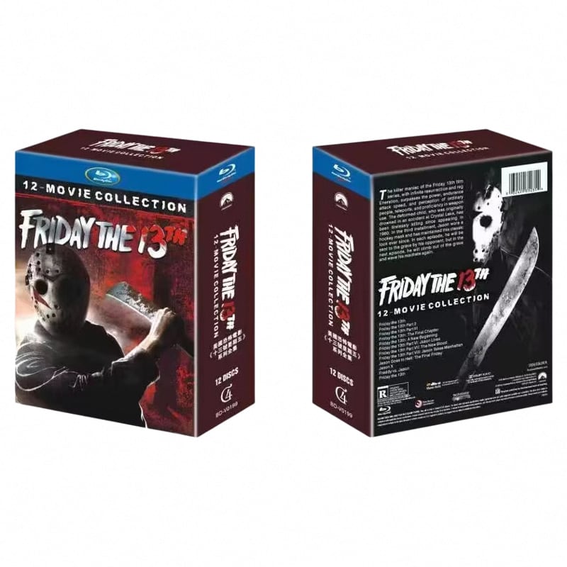 「13日の金曜日」（Friday the 13th）シリーズ作品集 名作映画コレクション12作品集 ブルーレイディスク 全26枚セット 海外盤