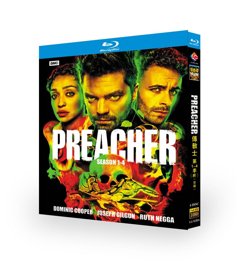 映画日本語字幕　PREACHER プリーチャーシリーズ1-4　ブルーレイ4-DISC[Blu-ray-BOX]高画質正規品