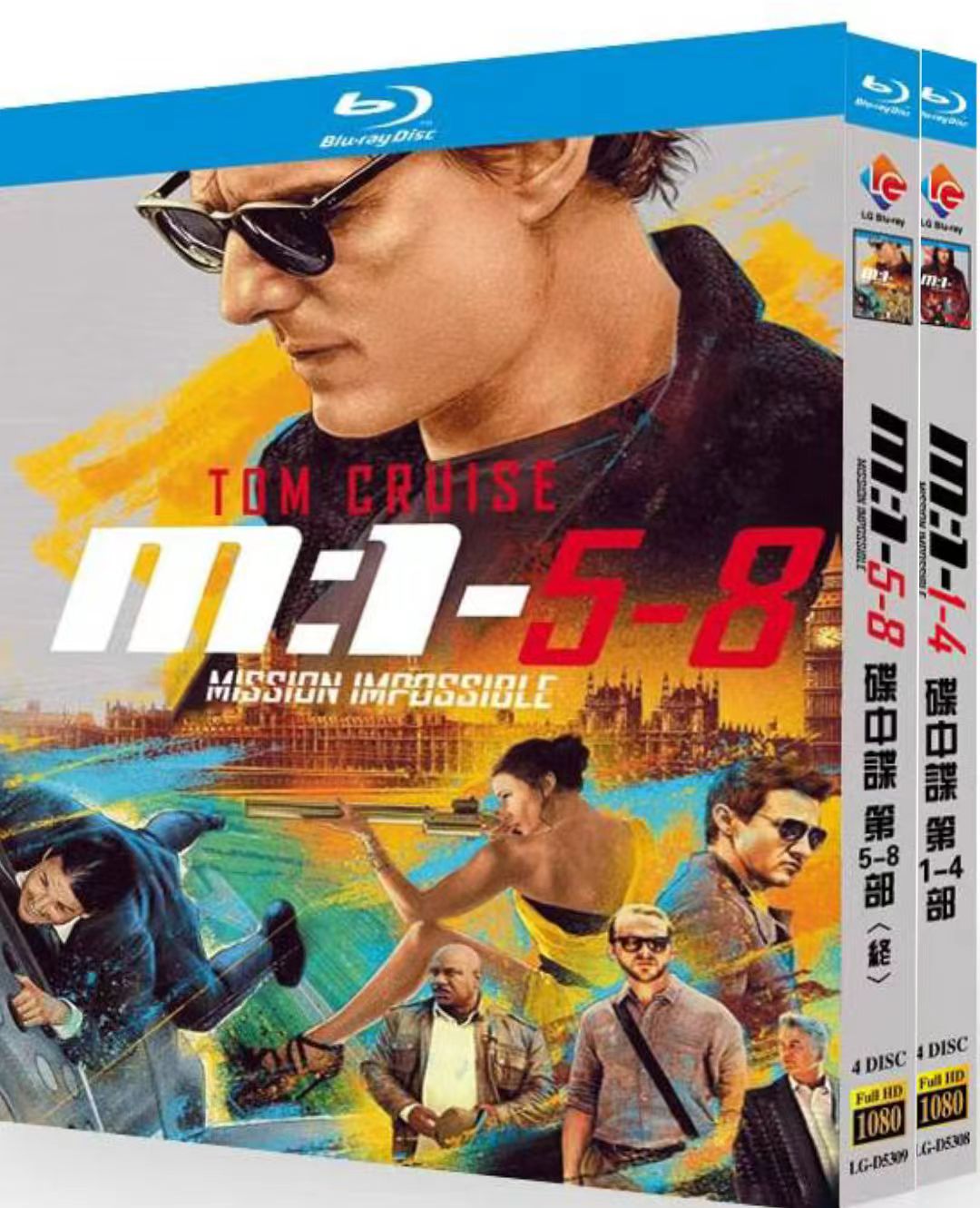映画『ミッション:インポッシブル5-8』日本語字幕ブルーレイ[Blu-ray-BOX]4 -DISC