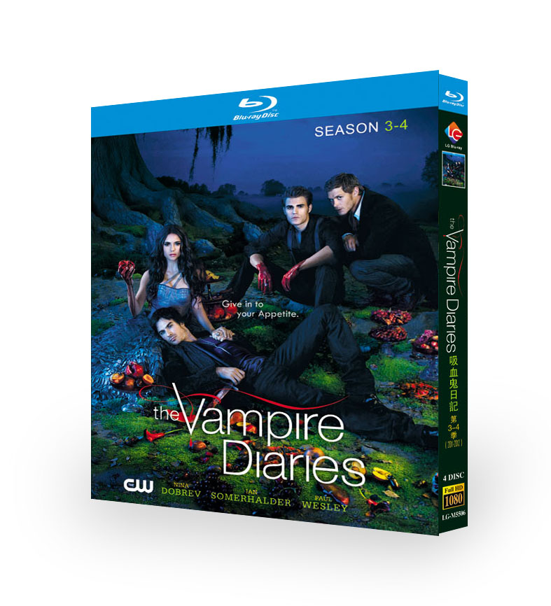 海外ドラマ『The Vampire Diaries/ヴァンパイア・ダイアリーズ　シリーズ3-4』ブルーレイ[Blu-ray-BOX]4 -DISC