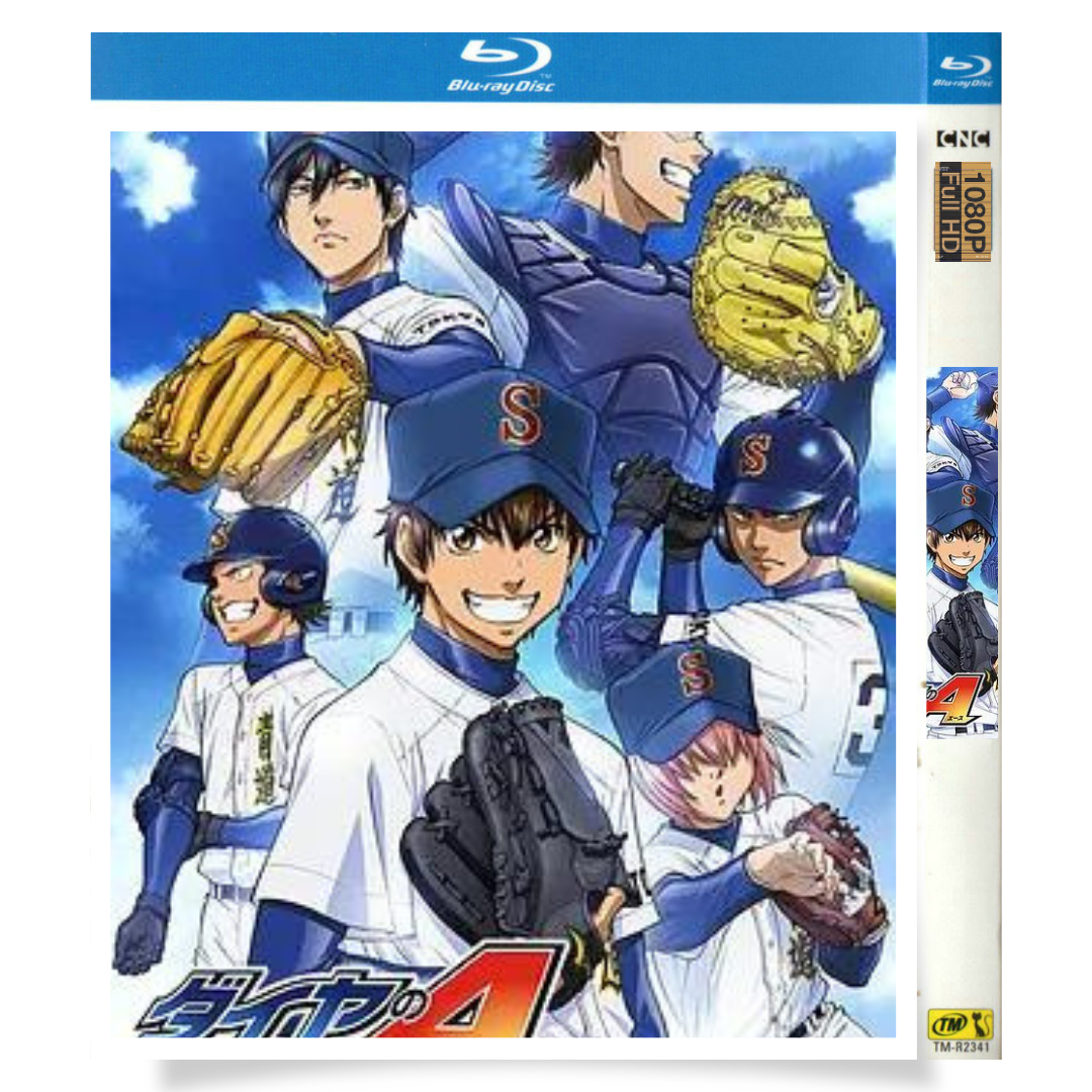 アニメ「ダイヤのA (2013)TVシリーズ1～3期完全収録＋OAD 上」 日本語字幕ブルーレイ[Blu-ray-BOX] 4-DISC