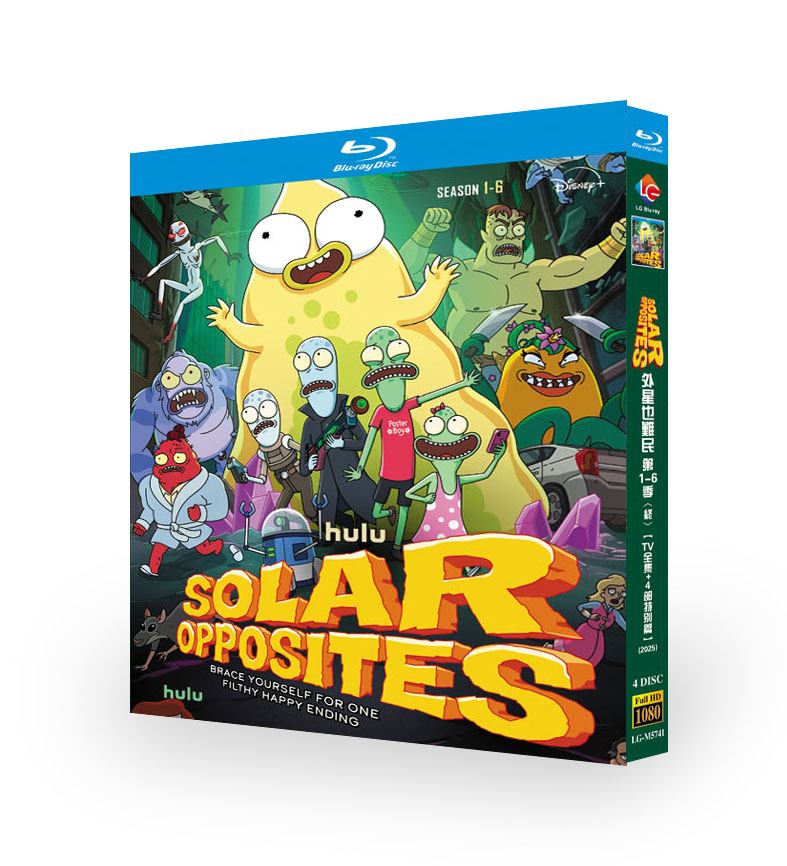 アニメ「ソーラー・オポジット シリーズ1-6」 ブルーレイ[Blu-ray-BOX] 4-DISC ジャスティン・ロイランド トーマス・ミドルディッチ