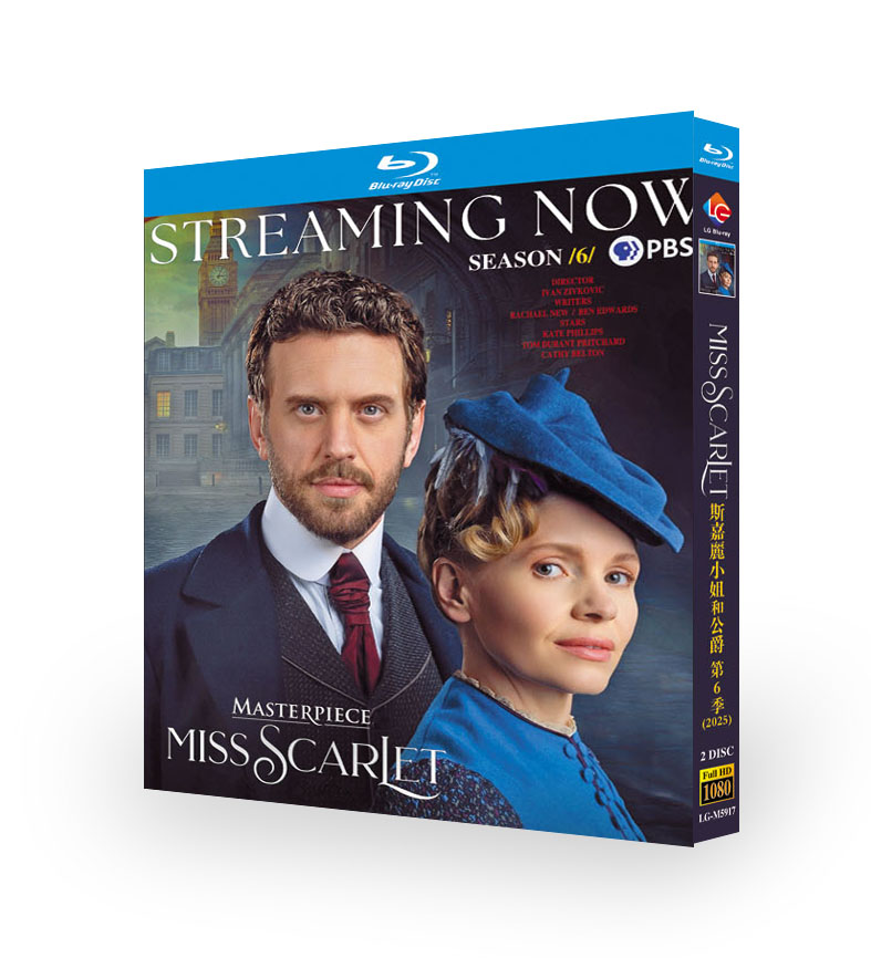 海外ドラマ「探偵ミス・スカーレット シーズン6」 ブルーレイ[Blu-ray-BOX] 2-DISC-DISC ケイト・フィリップス トム・デュラント・プリチャード