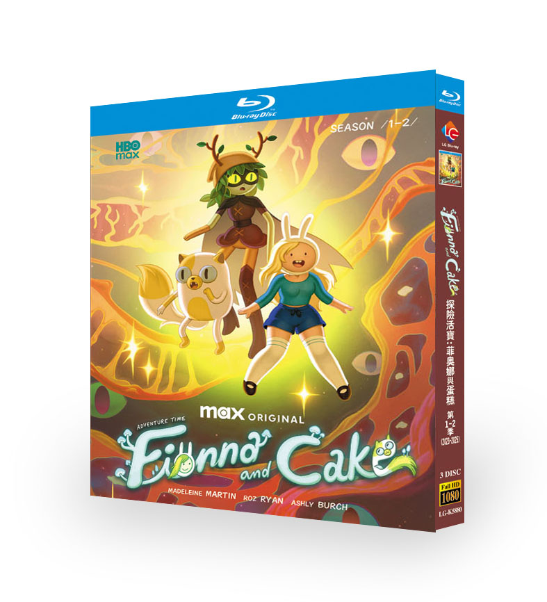 アニメ「Adventure Time: Fionna & Cake Season 1-2」 日本語字幕ブルーレイ[Blu-ray-BOX] 3-DISC-DISC